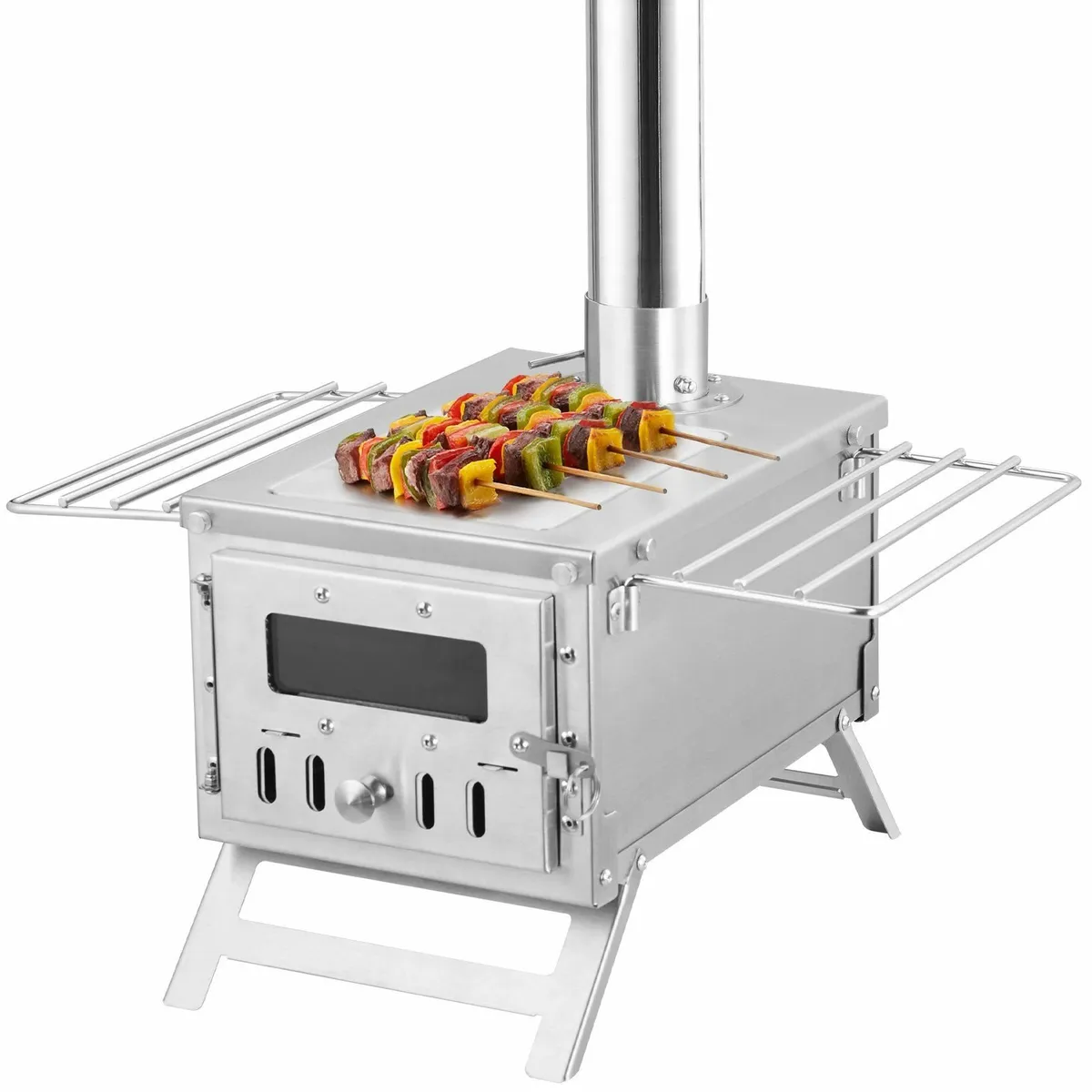 Wood Stove, 80 inch, Stainless Steel Camping Stove - Image 3