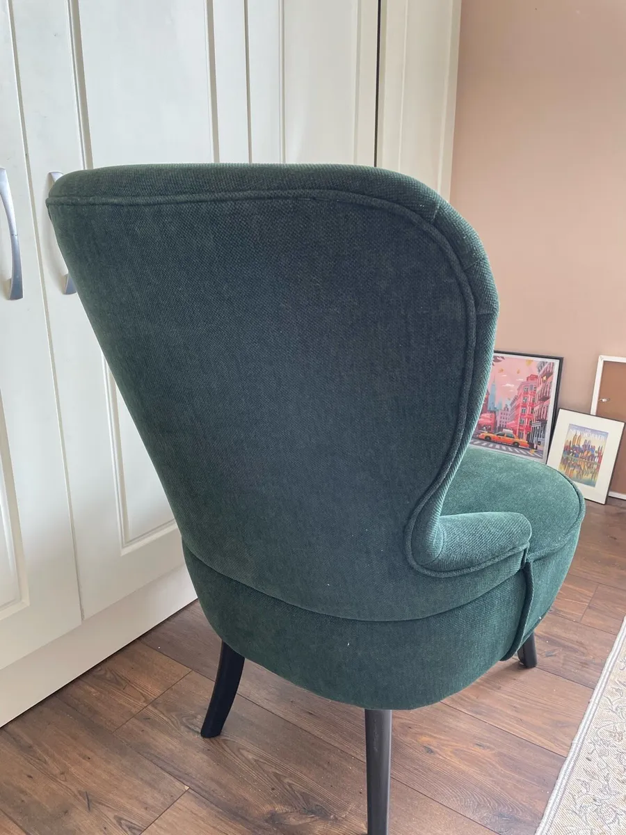 Green REMSTA IKEA armchair like new - Image 3