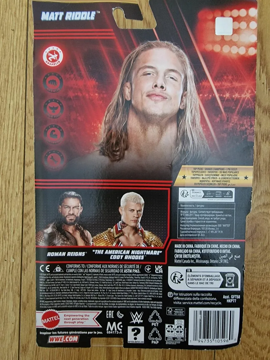 WWE Basic Series Top Picks Matt Riddle Action Figu - Image 3