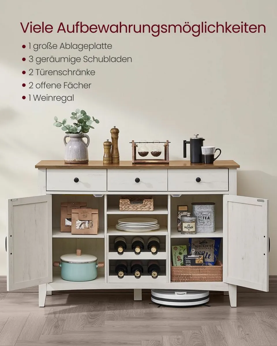 Kitchen island cabinet Kitchen cabinet with wine r - Image 2
