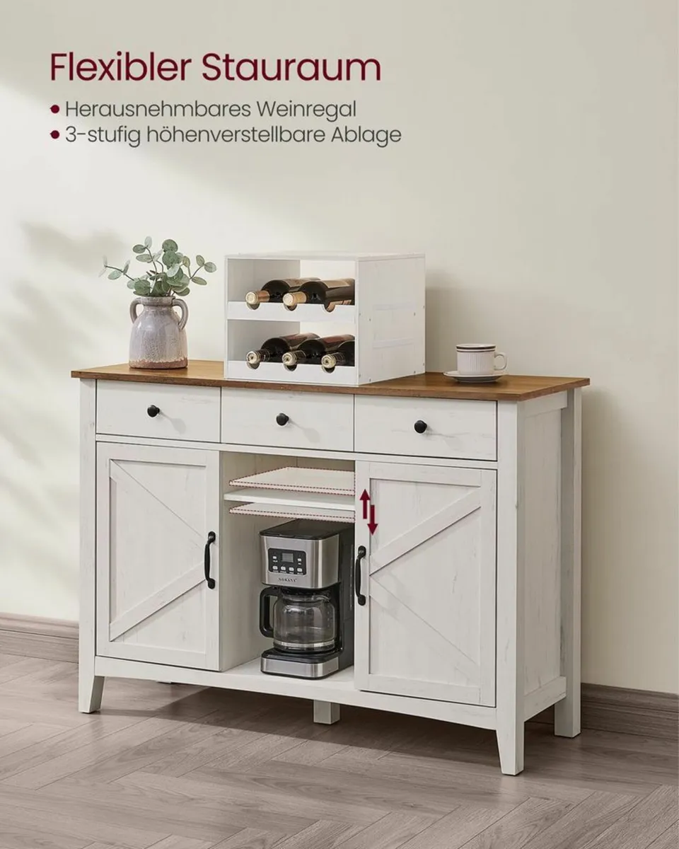 Kitchen island cabinet Kitchen cabinet with wine r - Image 3