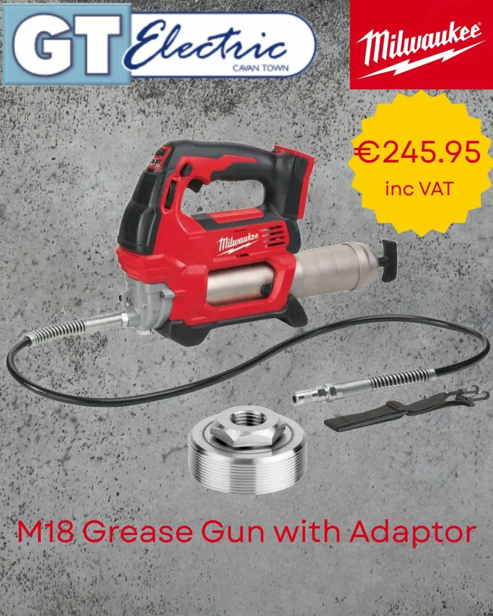 Milwaukee M18 Grease Gun with Adaptor
