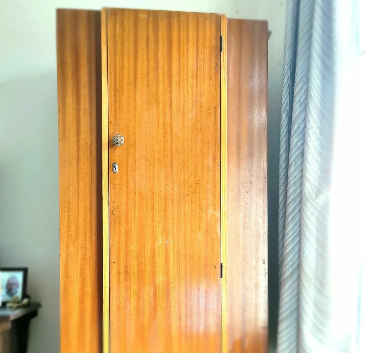 Slim Timber Retro Wardrobe Mid Century - Image 1