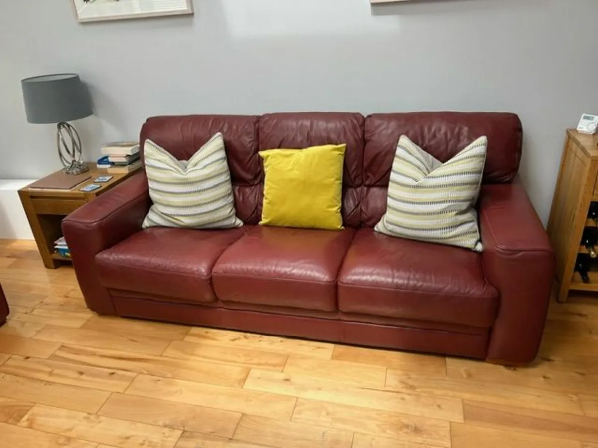 Leather Couch set - Image 3