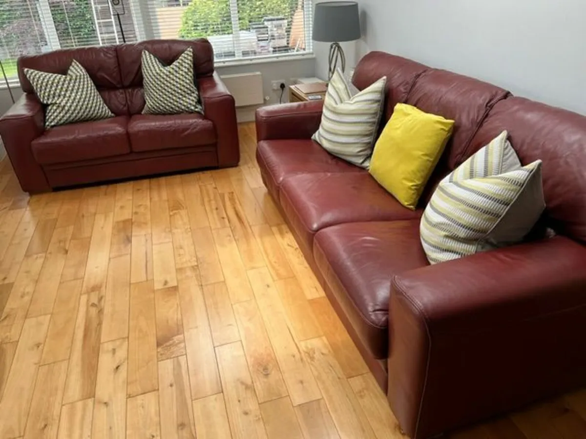 Leather Couch set - Image 1