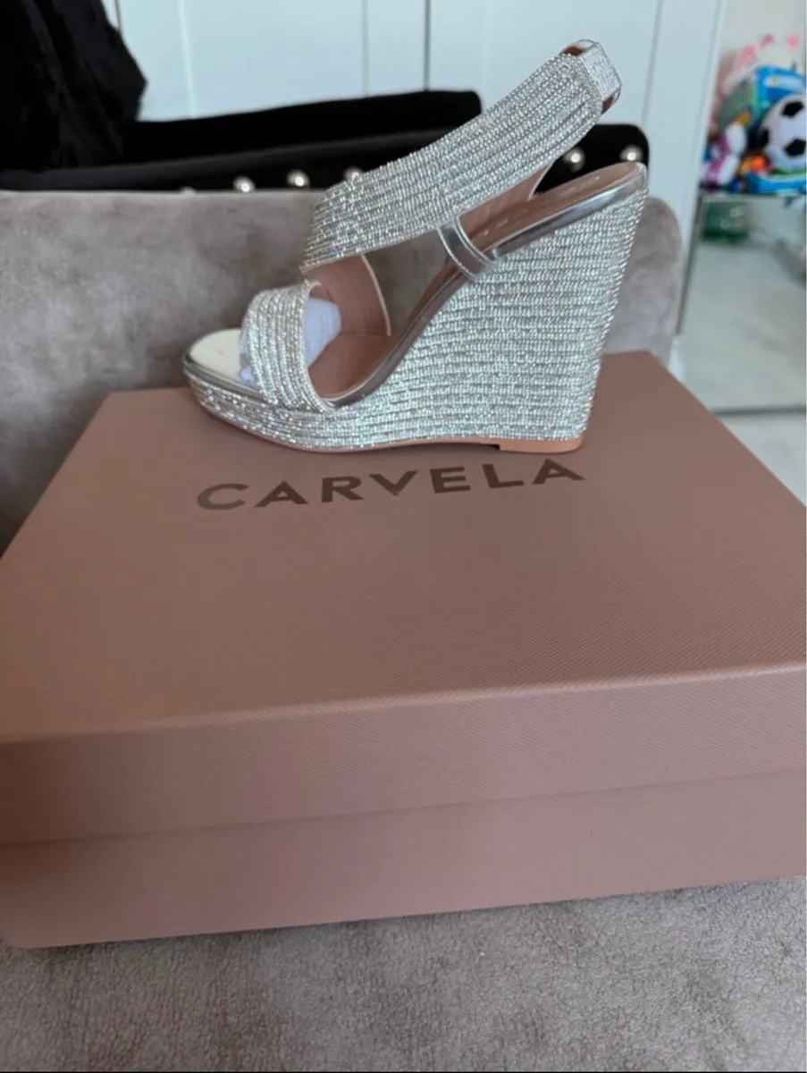 Carvela Silver Wedge - Image 3