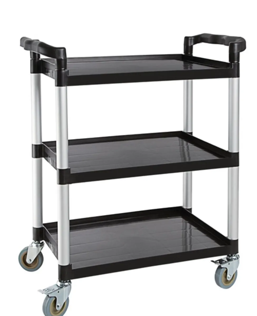 Vogue Polypropylene 3 tier trolley. - Image 1