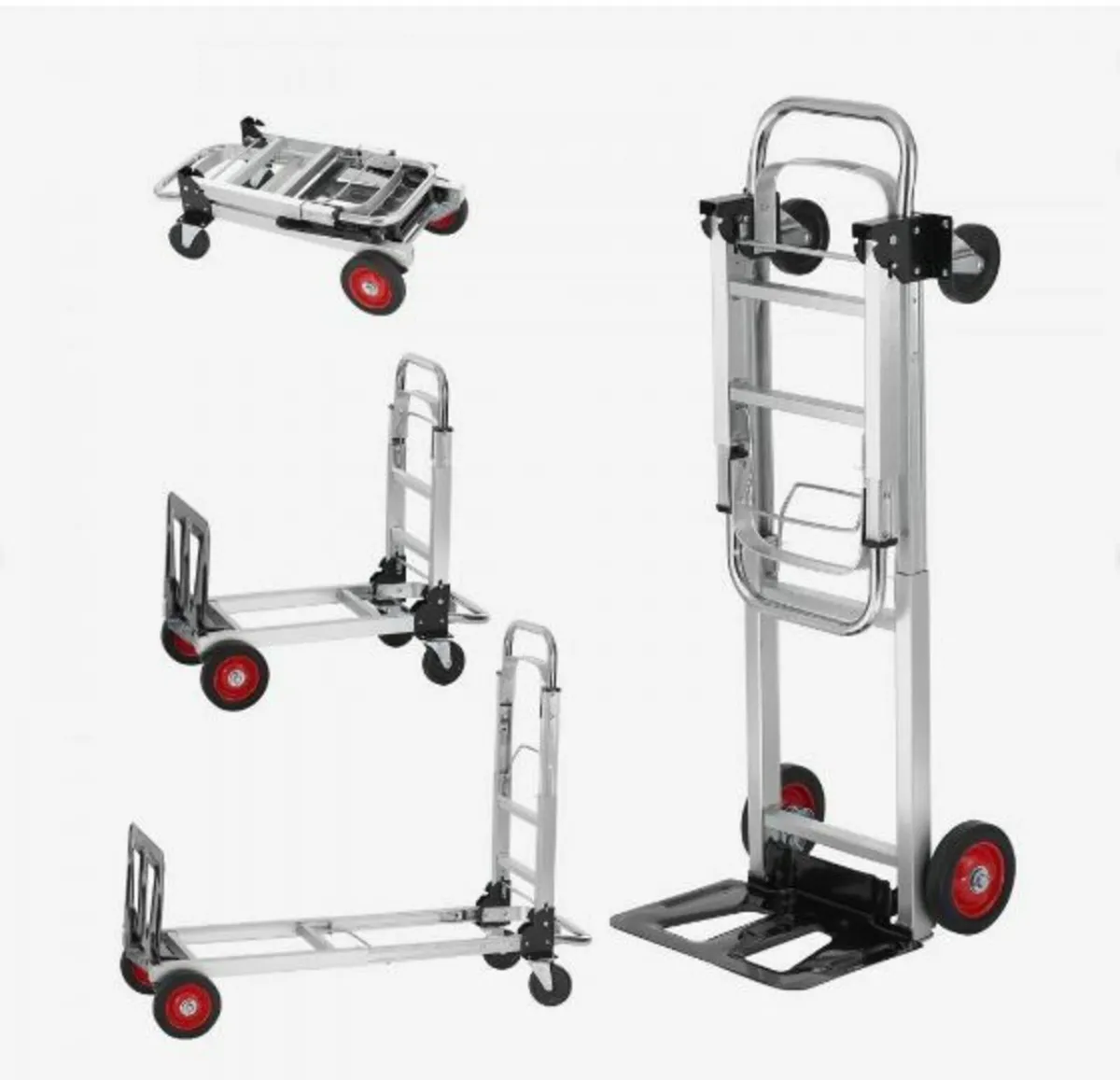 Aluminum Hand Truck, 2 in 1, 400 lbs - Image 1