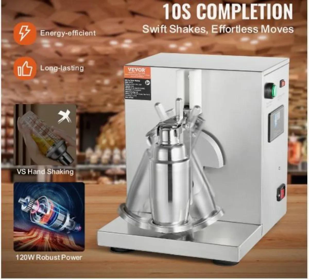 Milkshake Maker Machine 120W Electric - Image 2