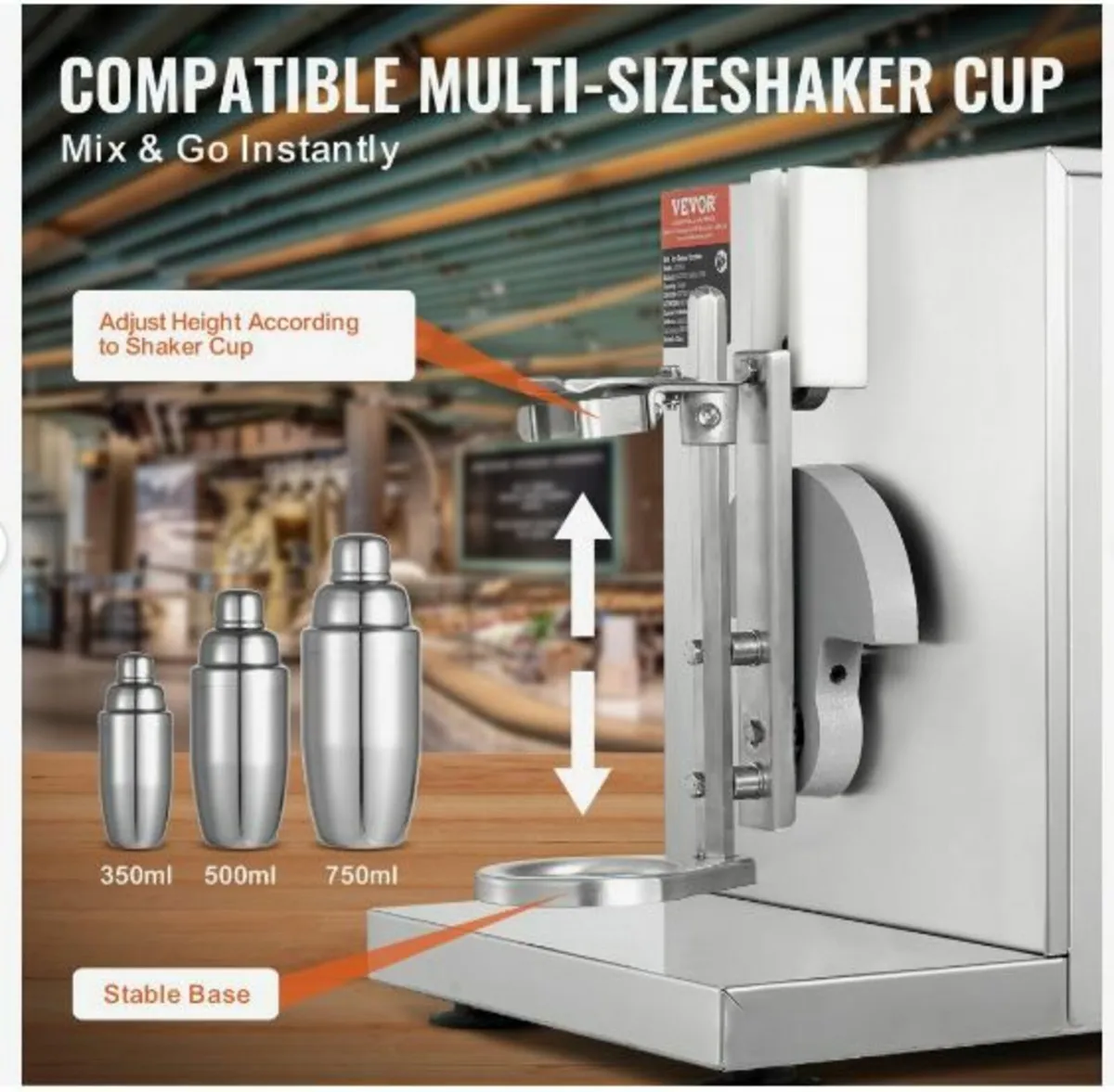 Milkshake Maker Machine 120W Electric - Image 3