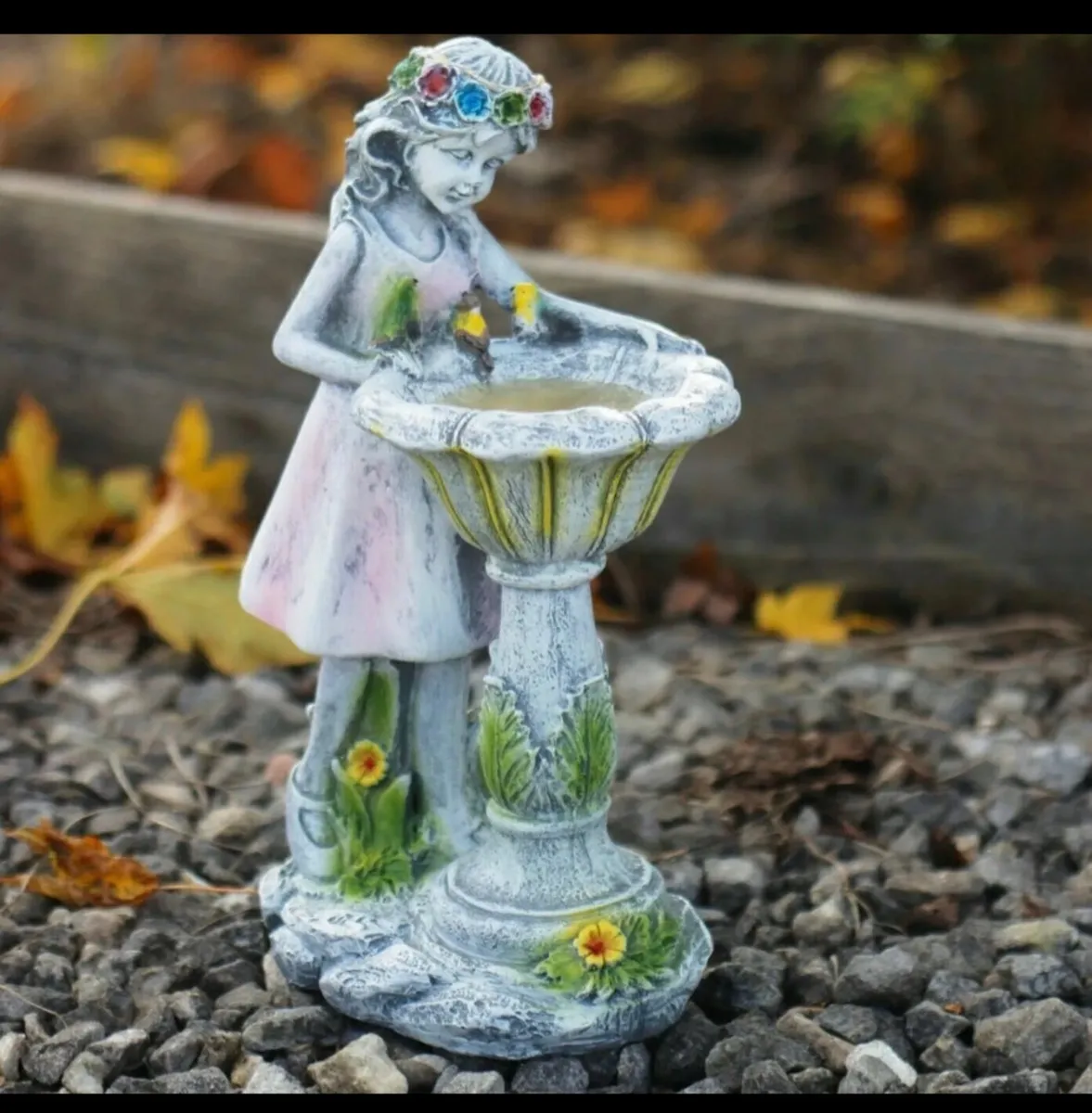 Solar Angel Garden Ornament LED Wishing Well - Image 4