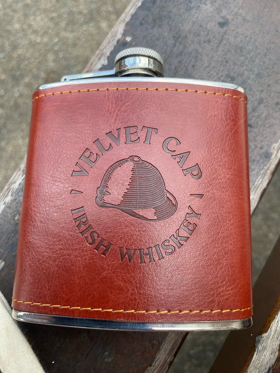 Velvet Cap Irish Whiskey Hip Flask - Image 1