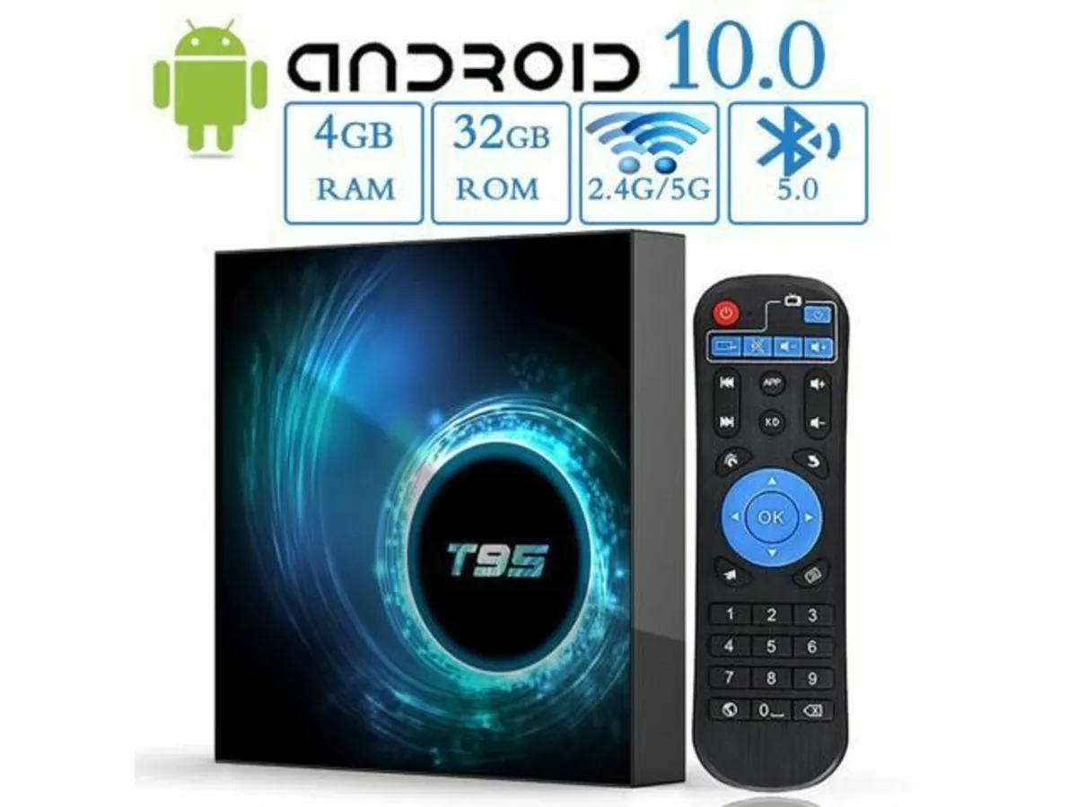 Android TV box T95 4/32gb Android 10 Dual Wifi BT - Image 2
