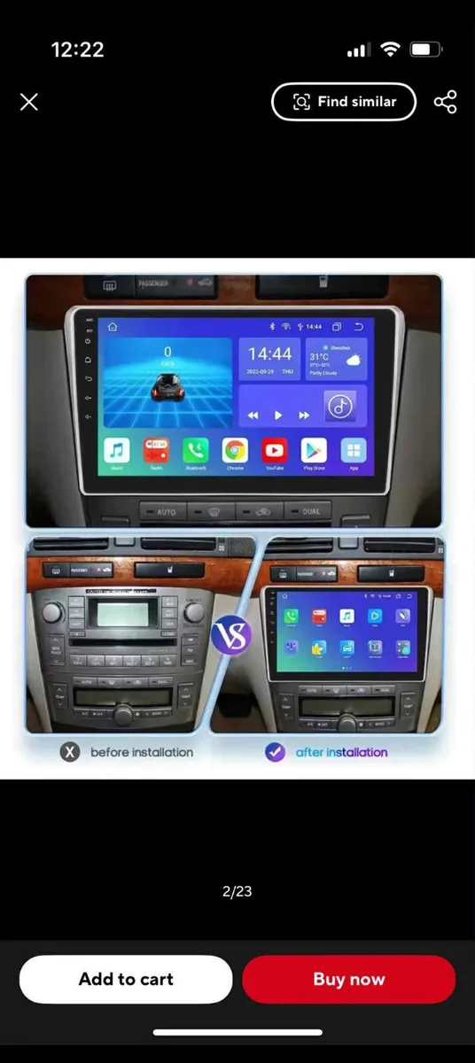 TOYOTA AVENSIS TOUCH SCREEN 9" SCREEN CAR PLAY - Image 3