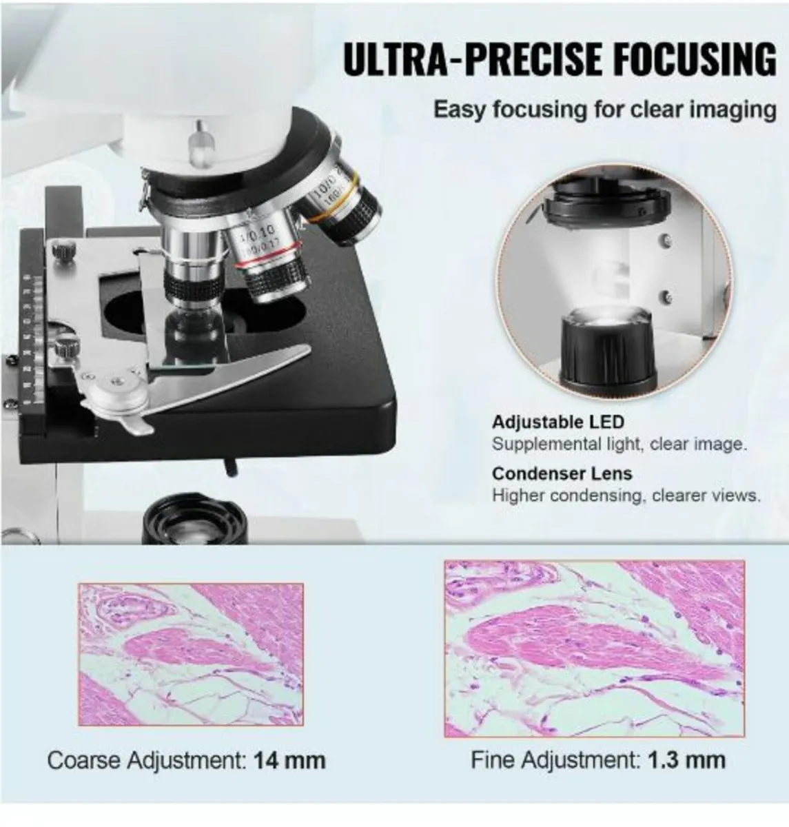 Compound Trinocular Microscope 40X-5000X - Image 2