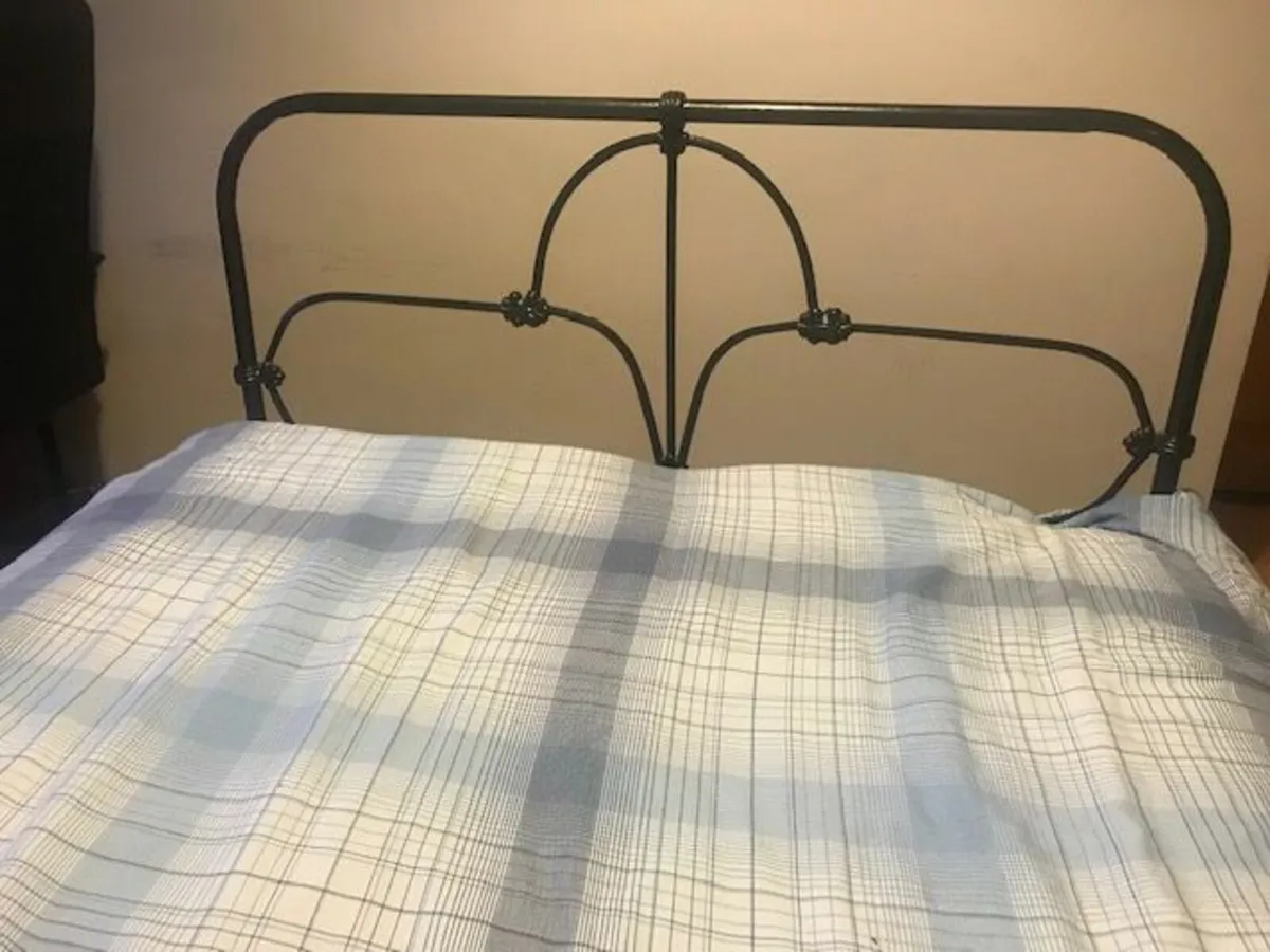 Cast iron black bed 4 x 6 feet - Image 3