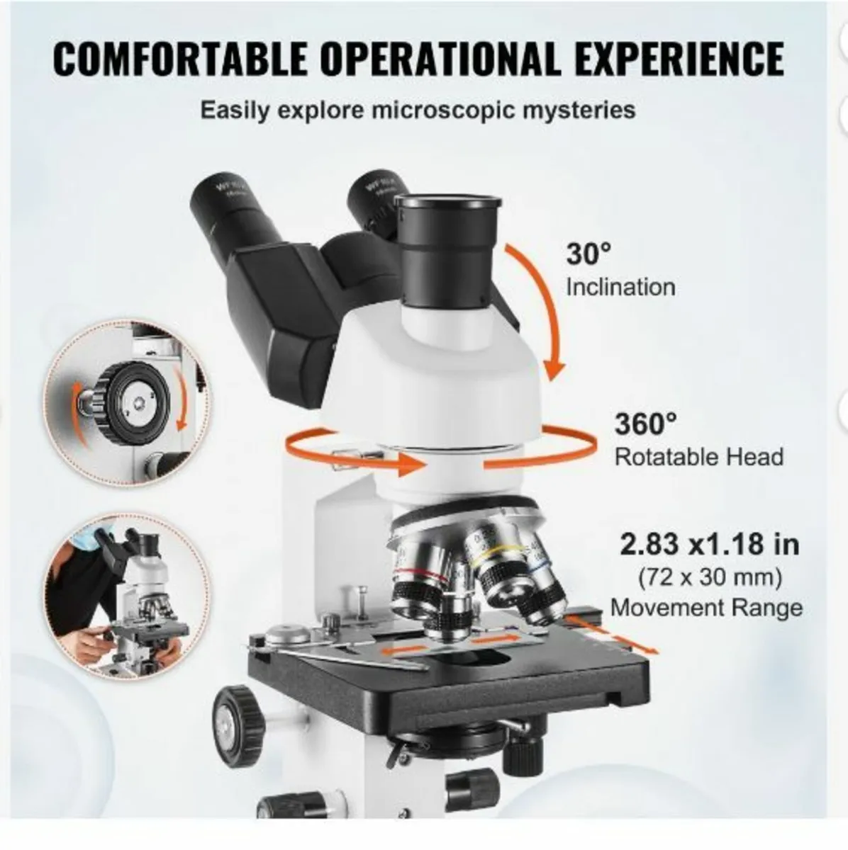 Compound Trinocular Microscope 40X-5000X - Image 4
