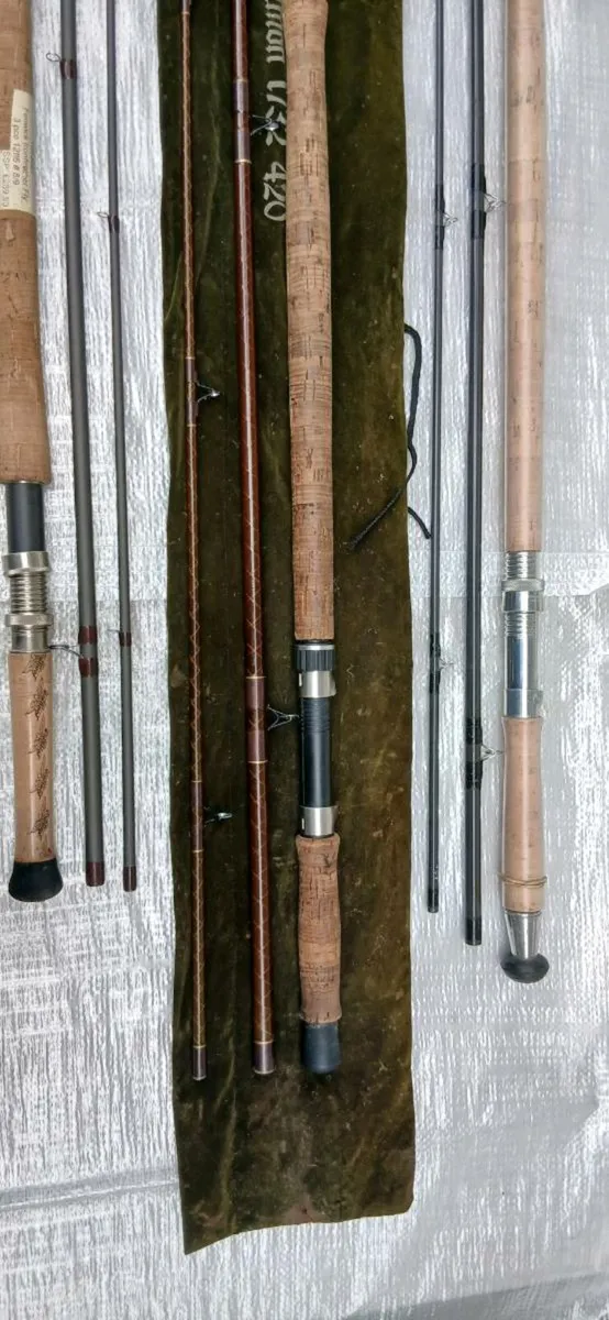 3 salmon fly rods - Image 2