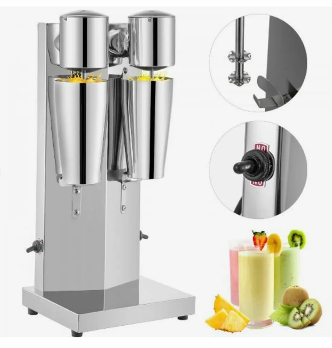Milkshake Maker Kit, Stainless Steel - Image 1