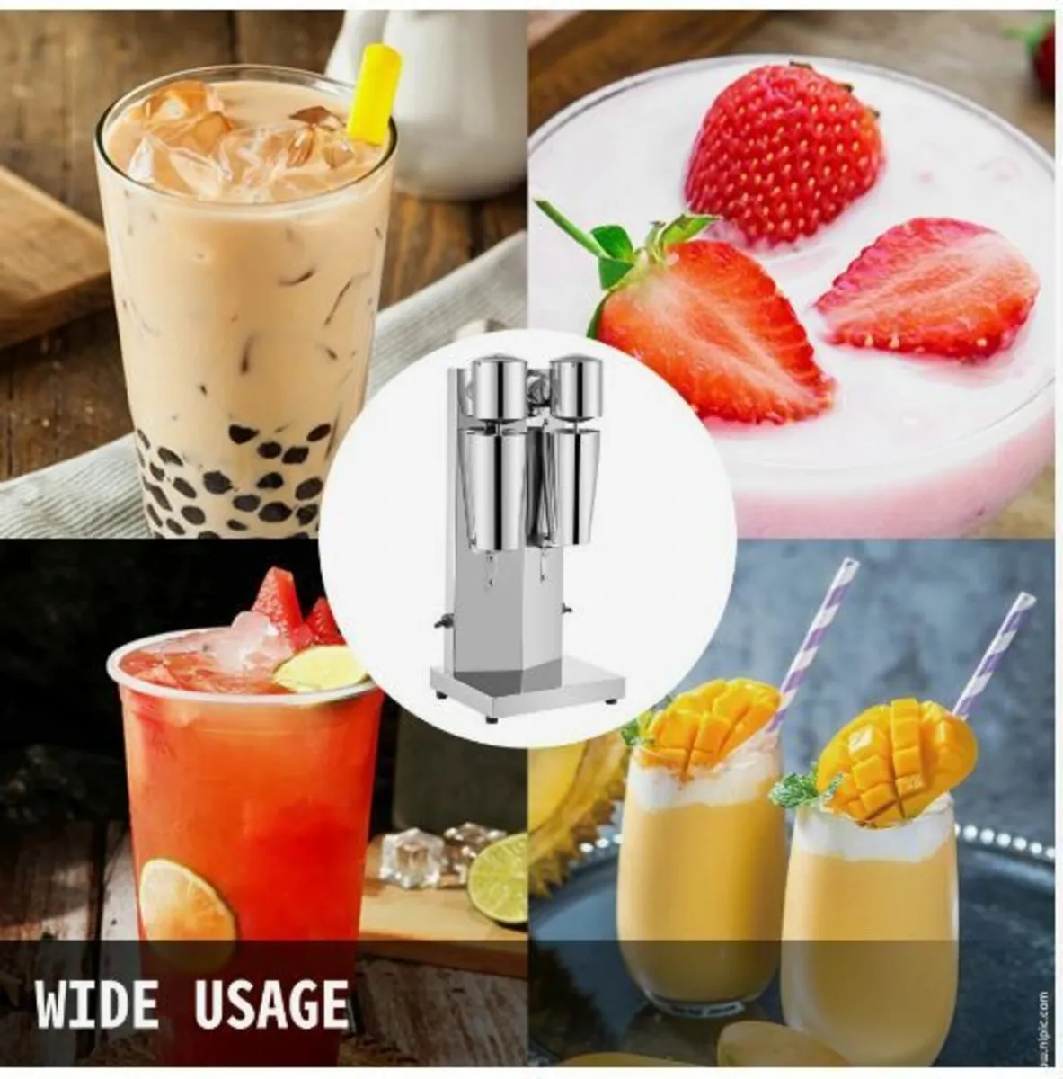Milkshake Maker Kit, Stainless Steel - Image 2