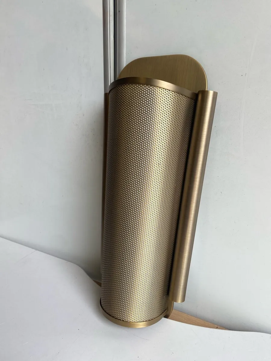 Modern Wall Light - Gold Tone - Image 1