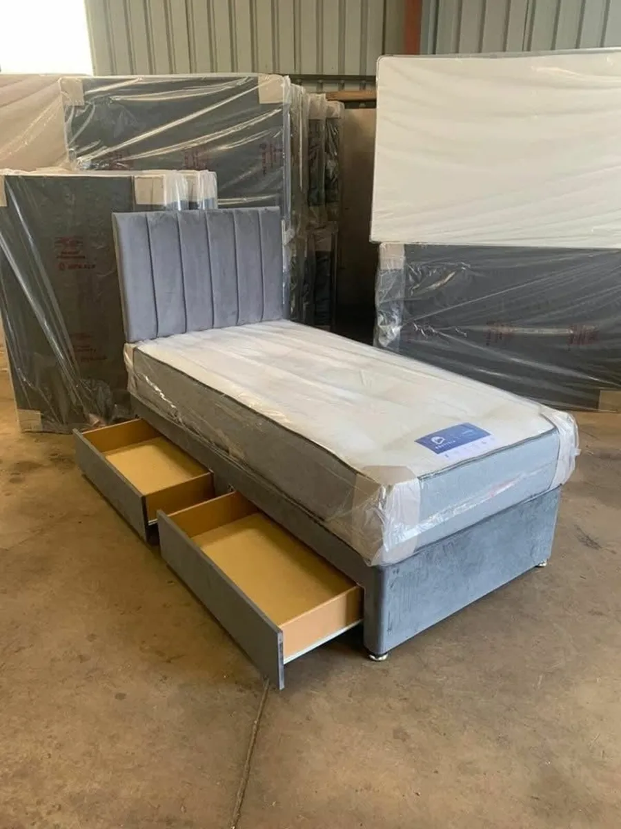 Brand New (5FT) King Divan Beds - Image 3