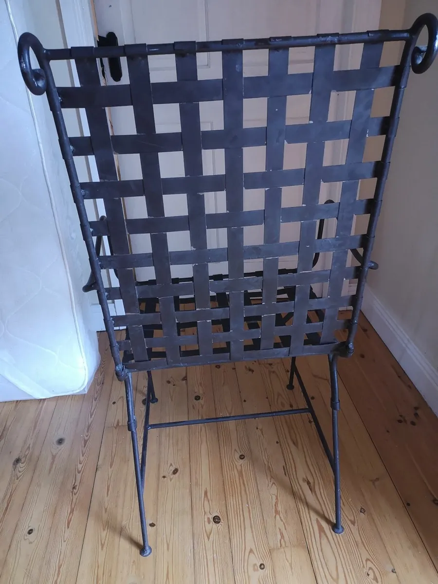Wrought iron chair - Image 2
