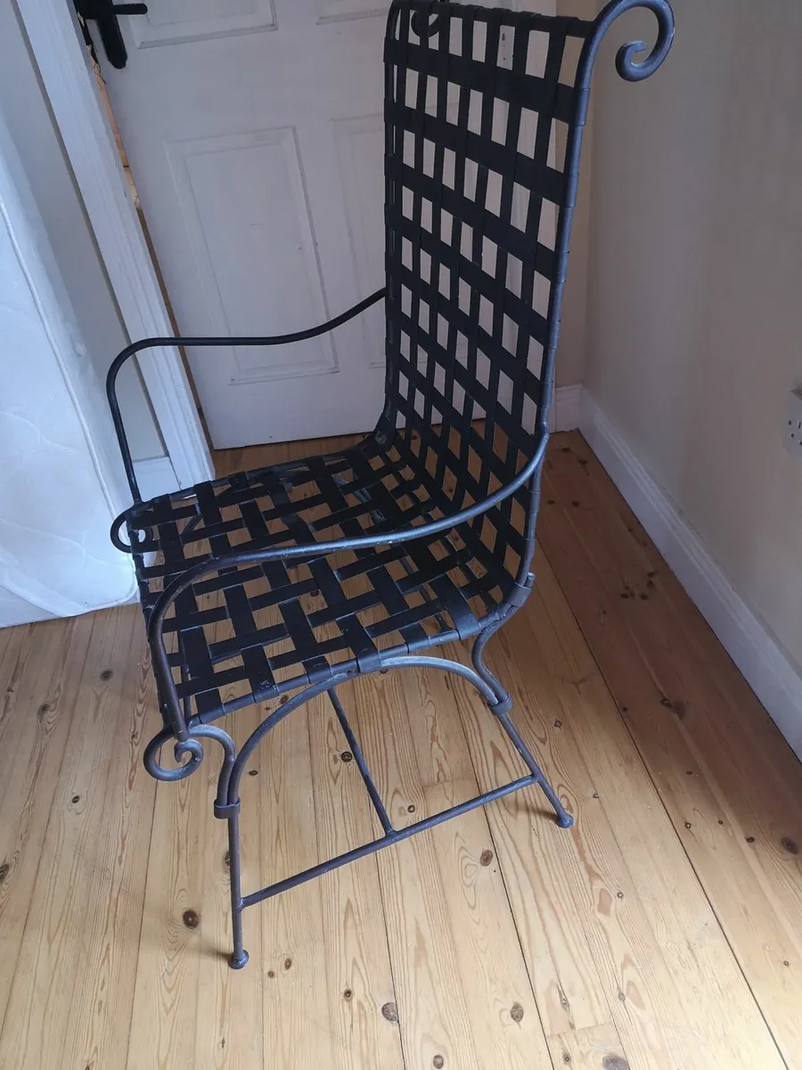 Wrought iron chair - Image 1
