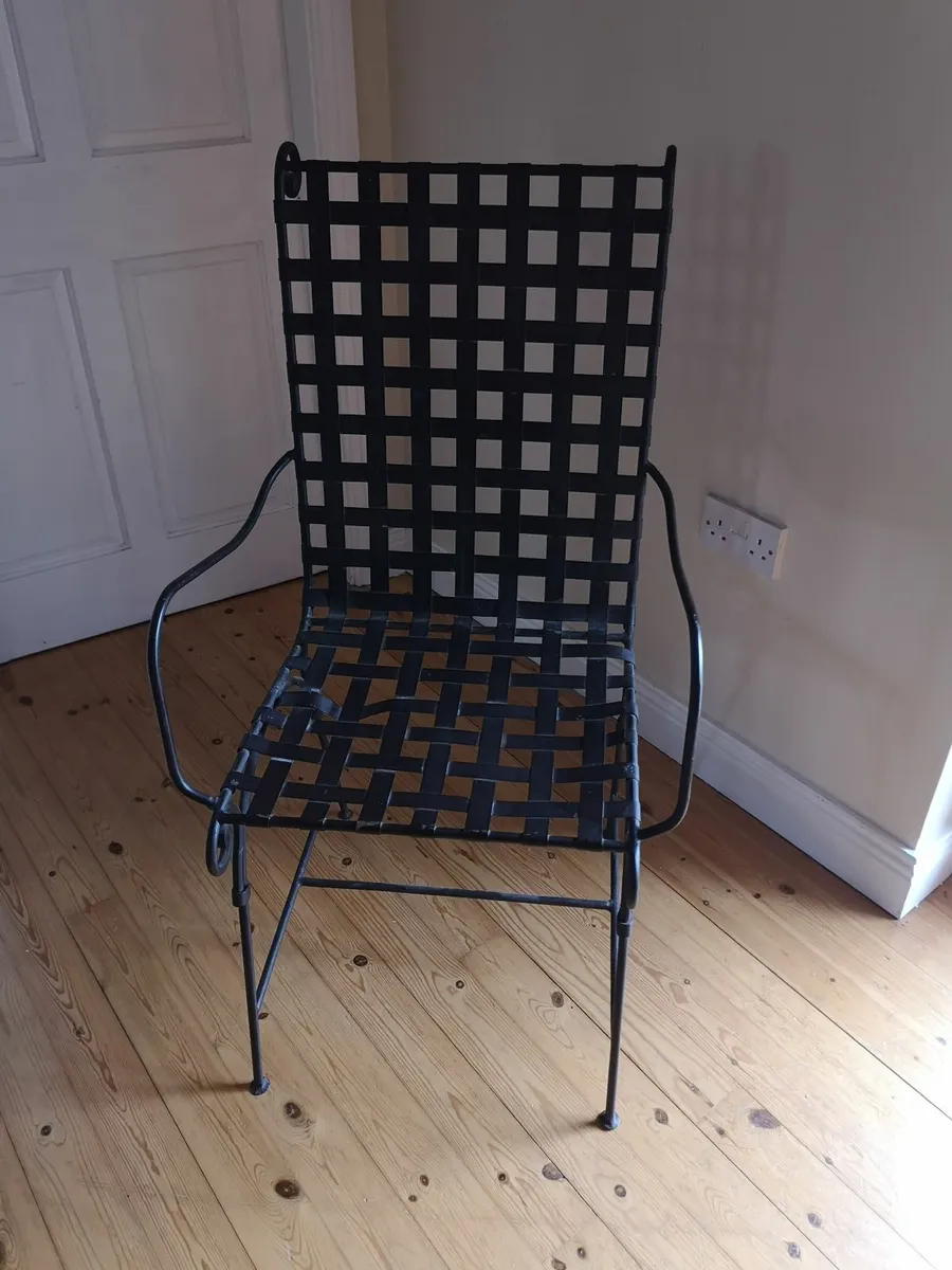 Wrought iron chair - Image 3