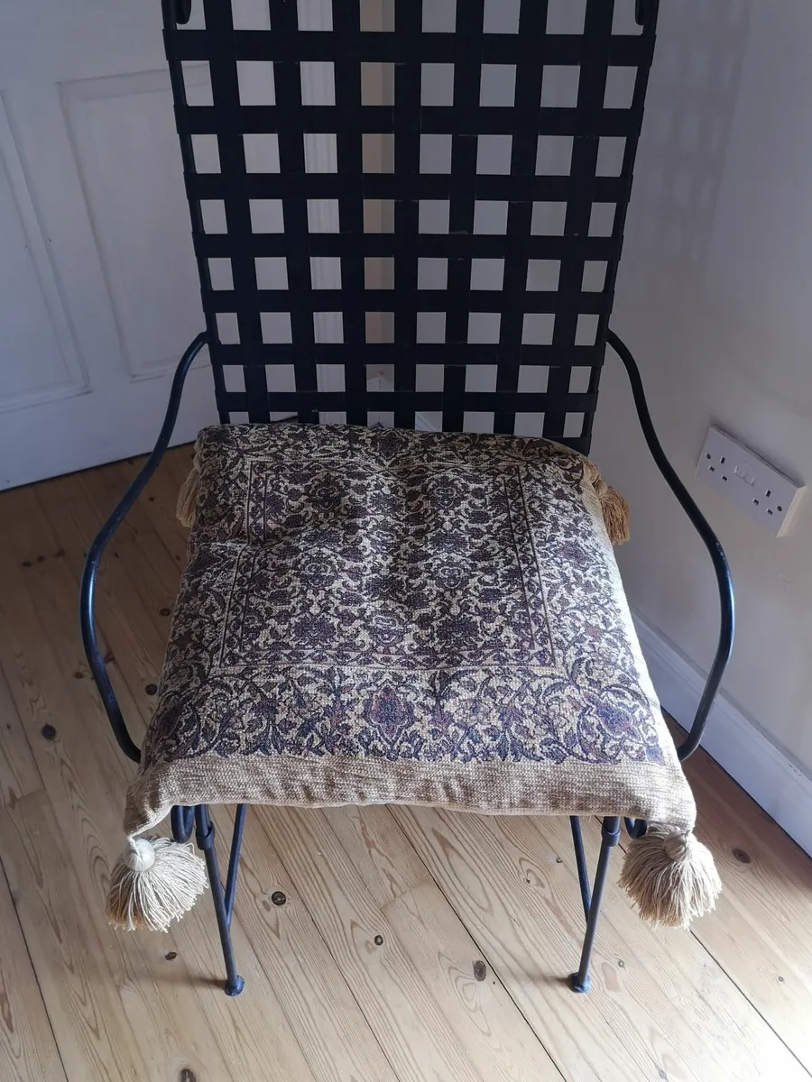 Wrought iron chair - Image 4