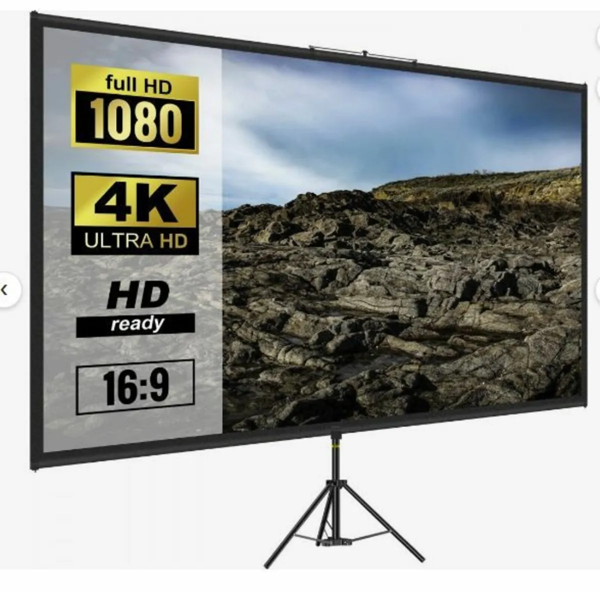 Tripod Projector Screen with Stand 110inch - Image 1