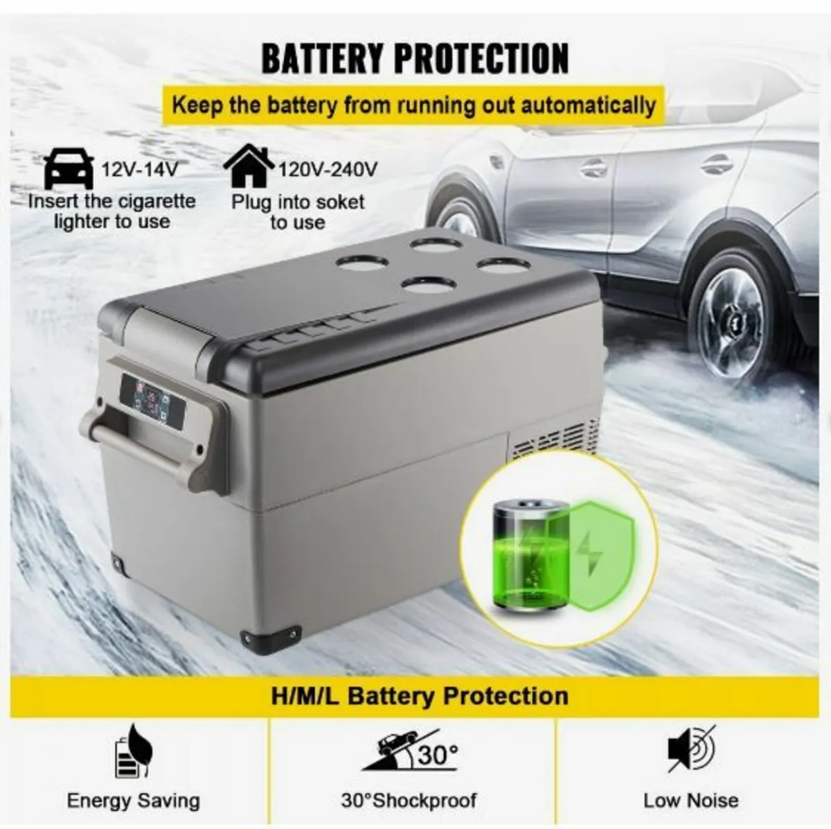 Car Refrigerator 35L Compressor Portable - Image 4