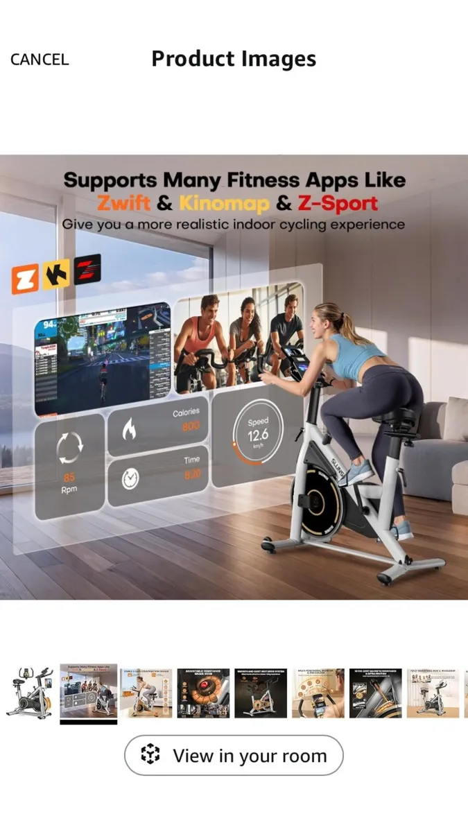 Exercise Bike, Adjustable Resistance Brake Spin - Image 2