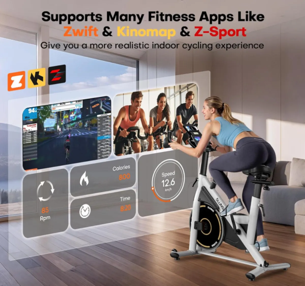 Exercise Bike, Adjustable Resistance Brake Spin - Image 3