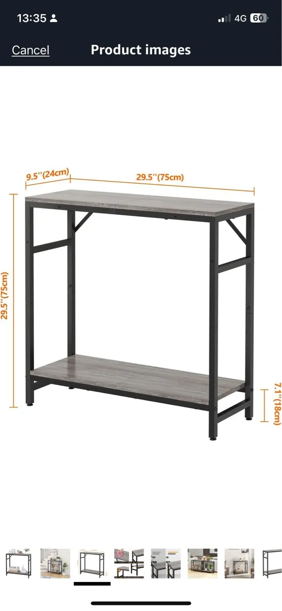 Narrow Sofa & Console Table - Image 2