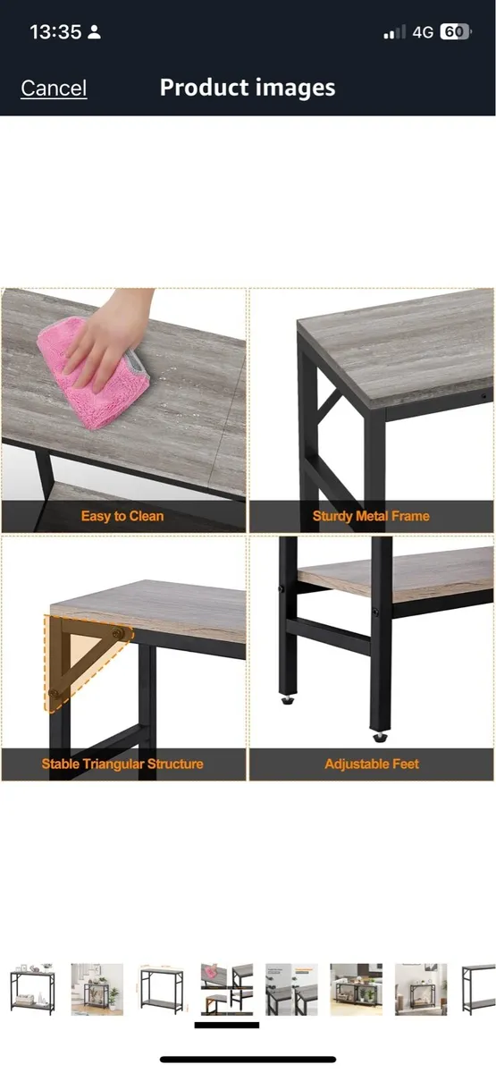 Narrow Sofa & Console Table - Image 4