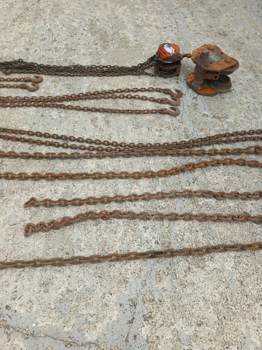 Pulley blocks chains roller - Image 1