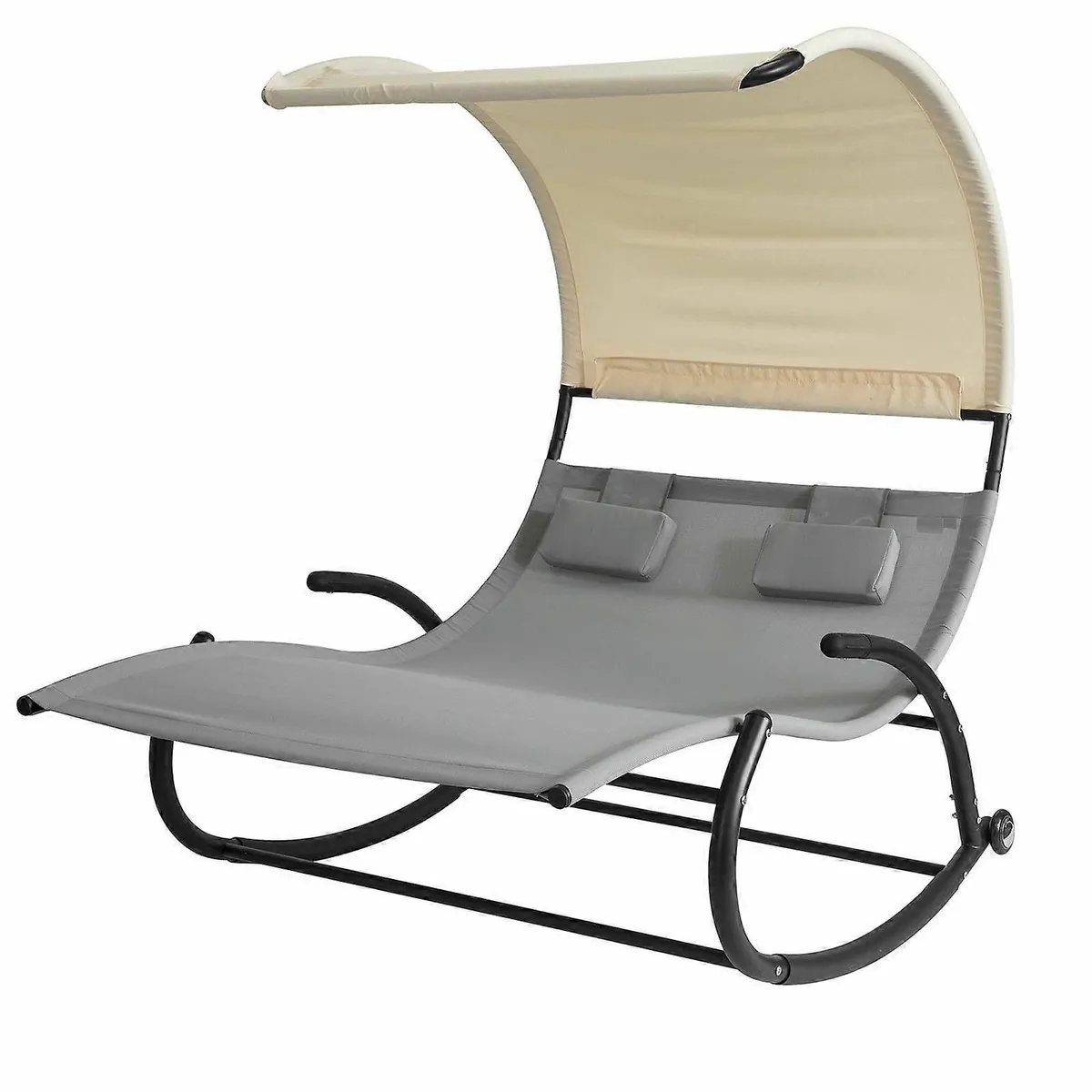 Rocking lounger for 2 people | Sun lounger with w - Image 3