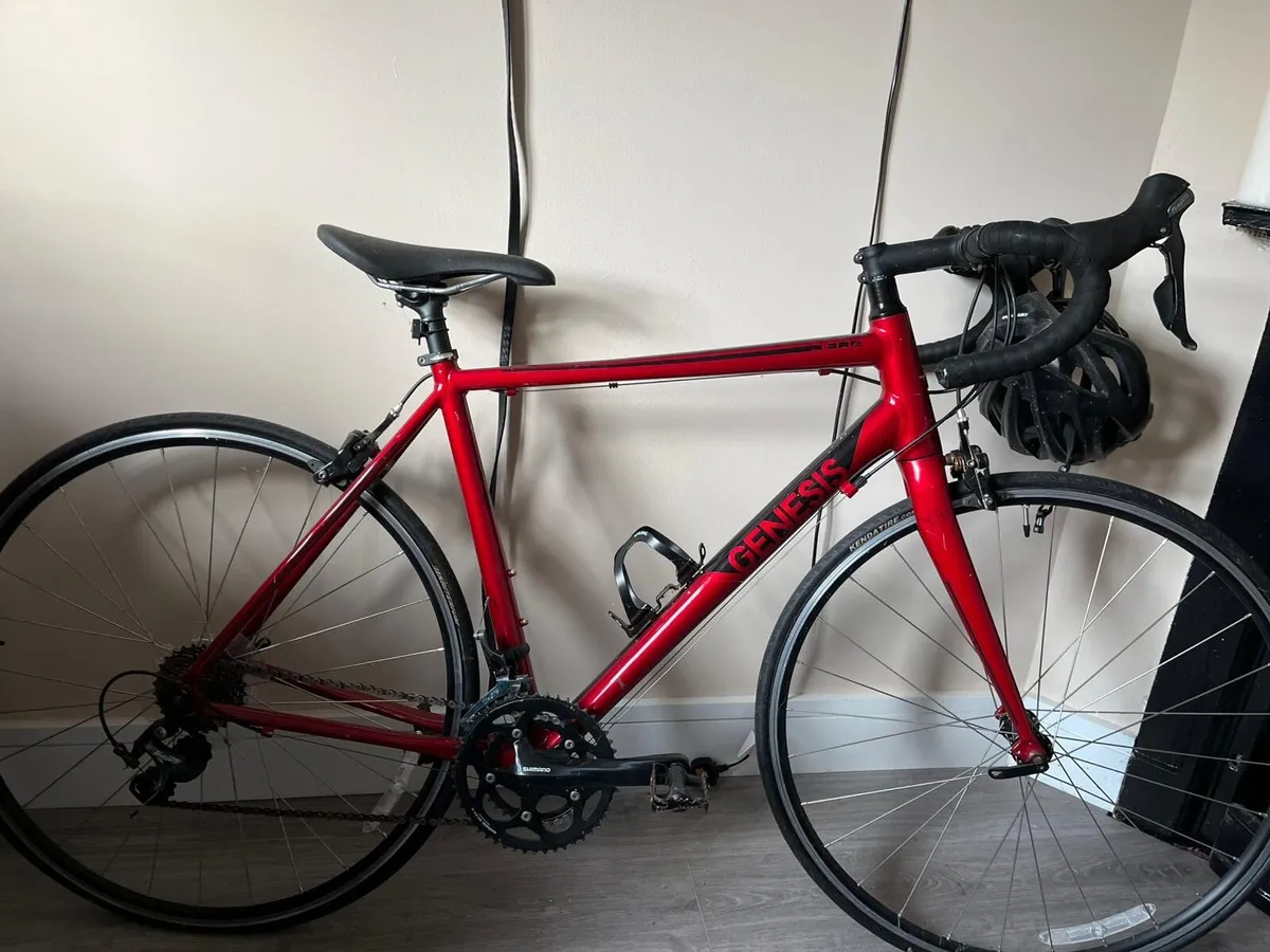 Genesis Delta Men’s Road Bike Red - Image 1