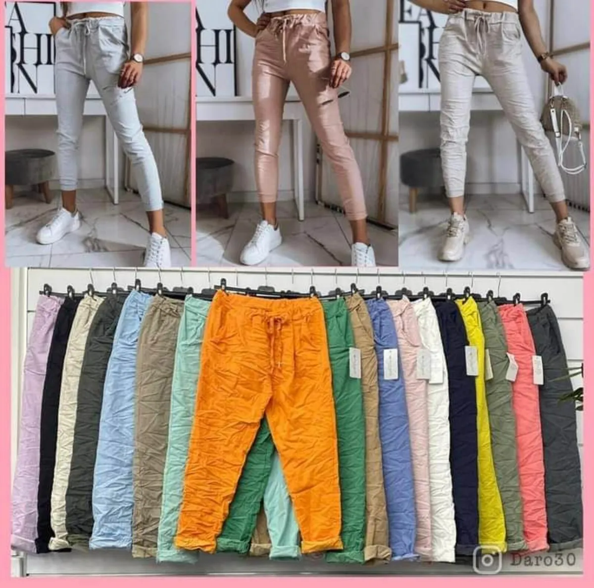 Ladies italian stretch trousers 10/16 - Image 4