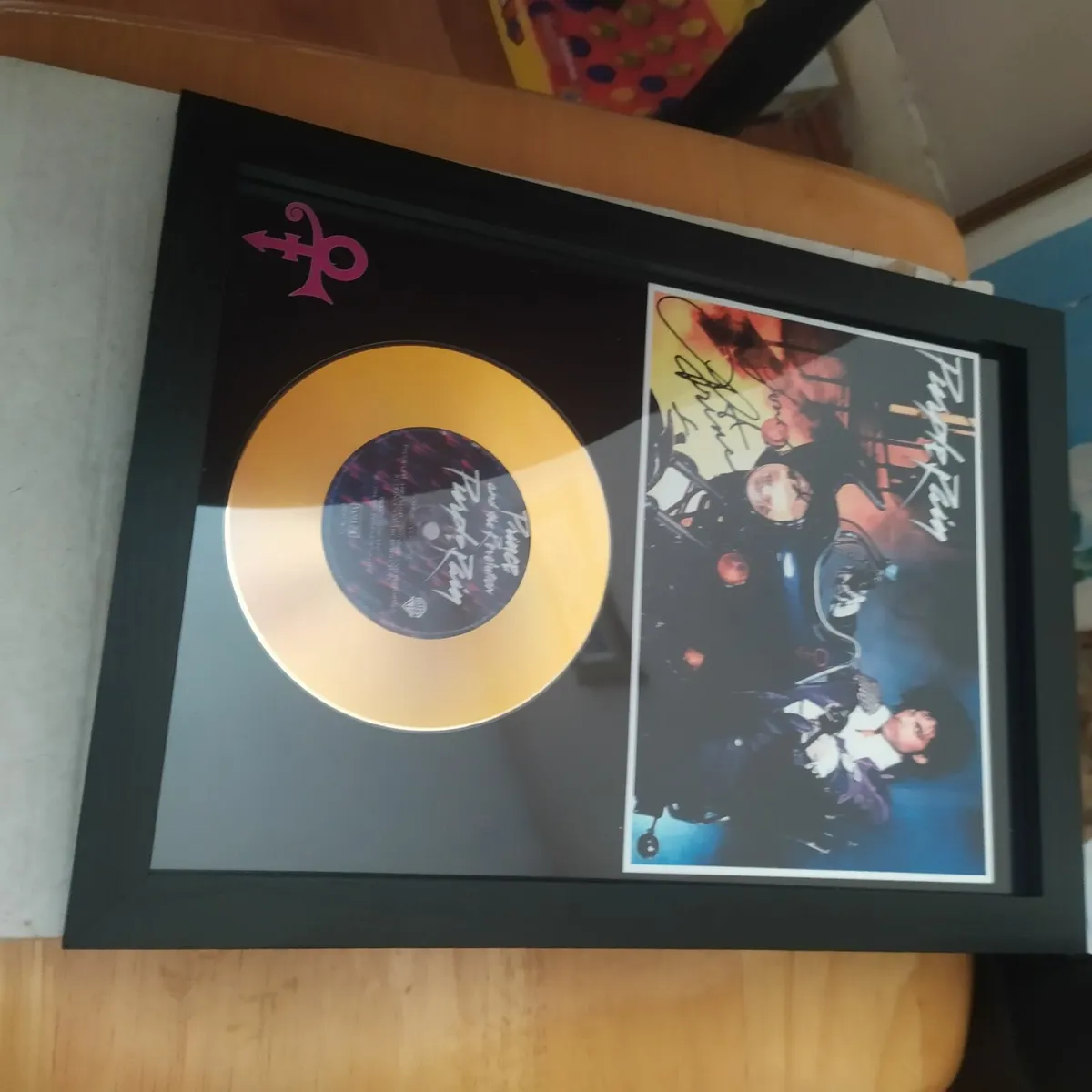 Prince purple rain cd.  Framed - Image 2