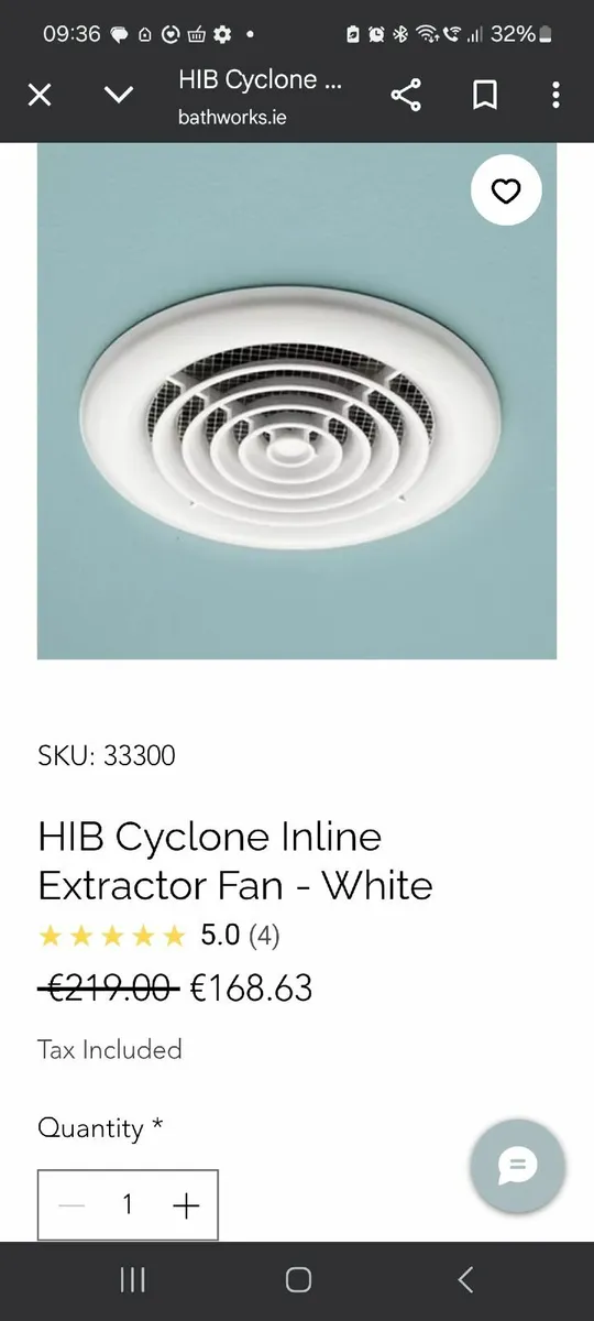 Bathroom extraction fan - Image 3