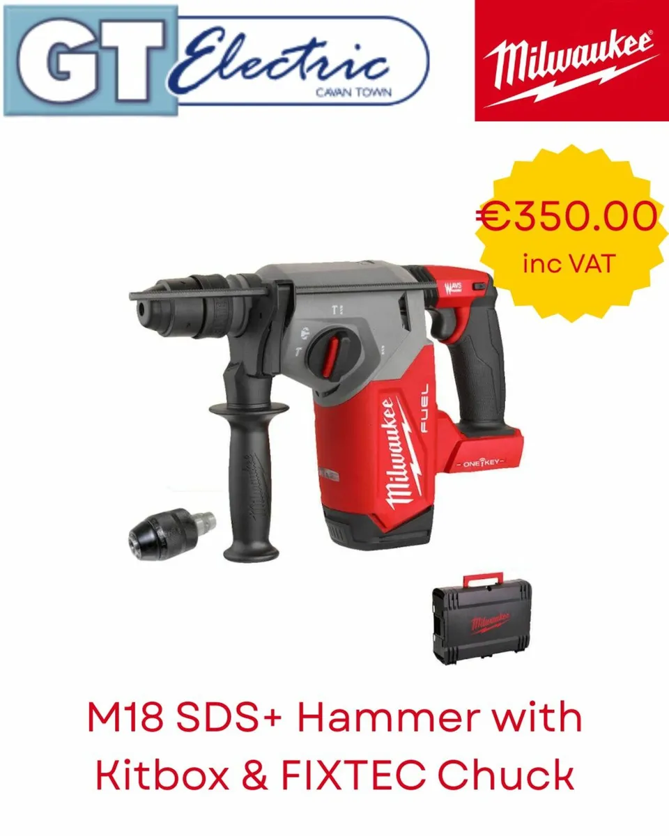 M18 FUEL SDS+ Drill with Kitbox & FIXTEC Chuck