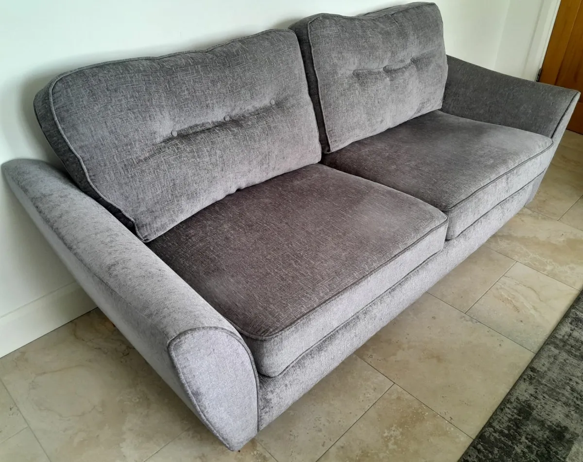 Grey 2-seater sofa - Image 2