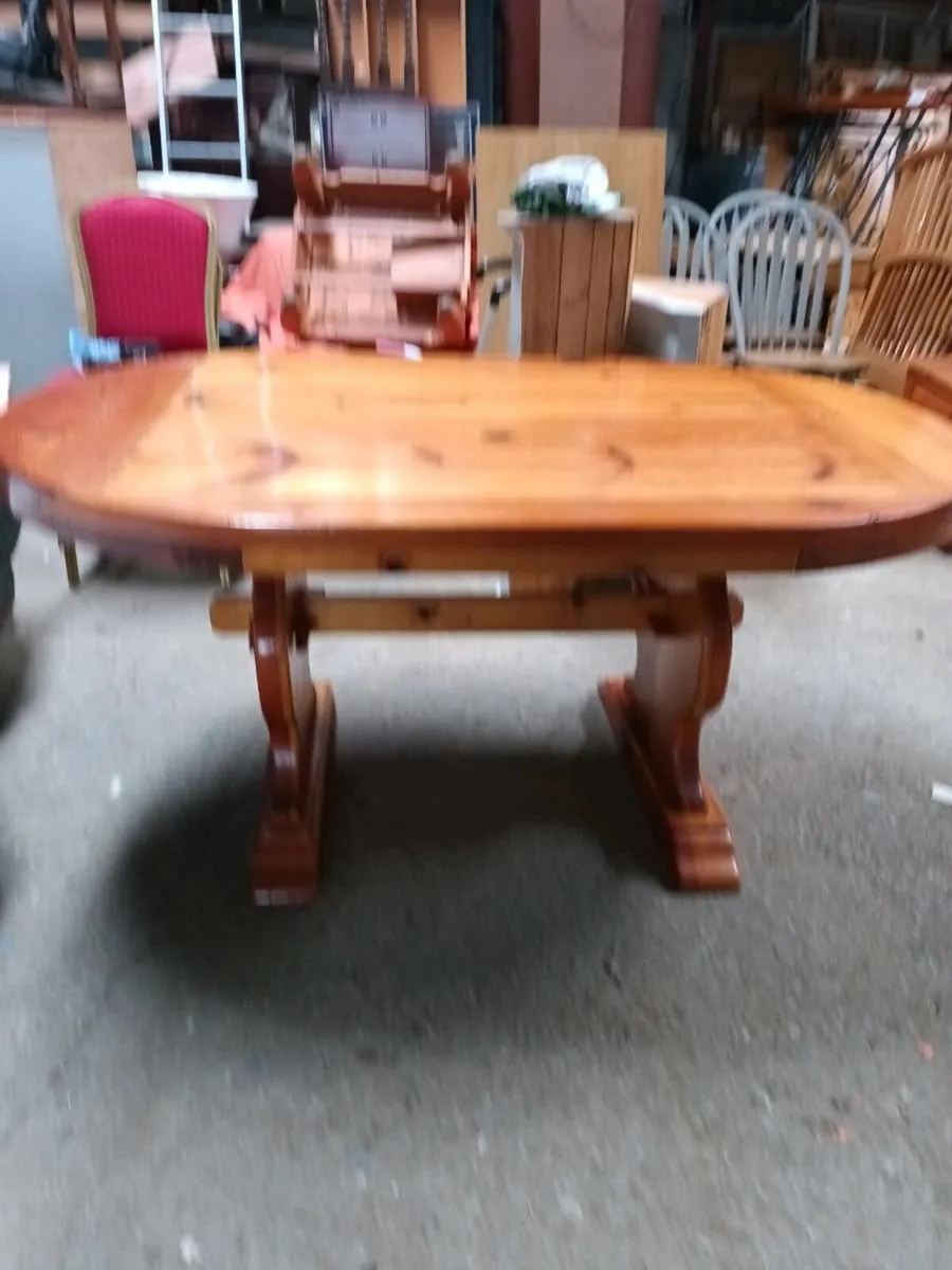 Heavy Pine Kitchen Table - Image 1