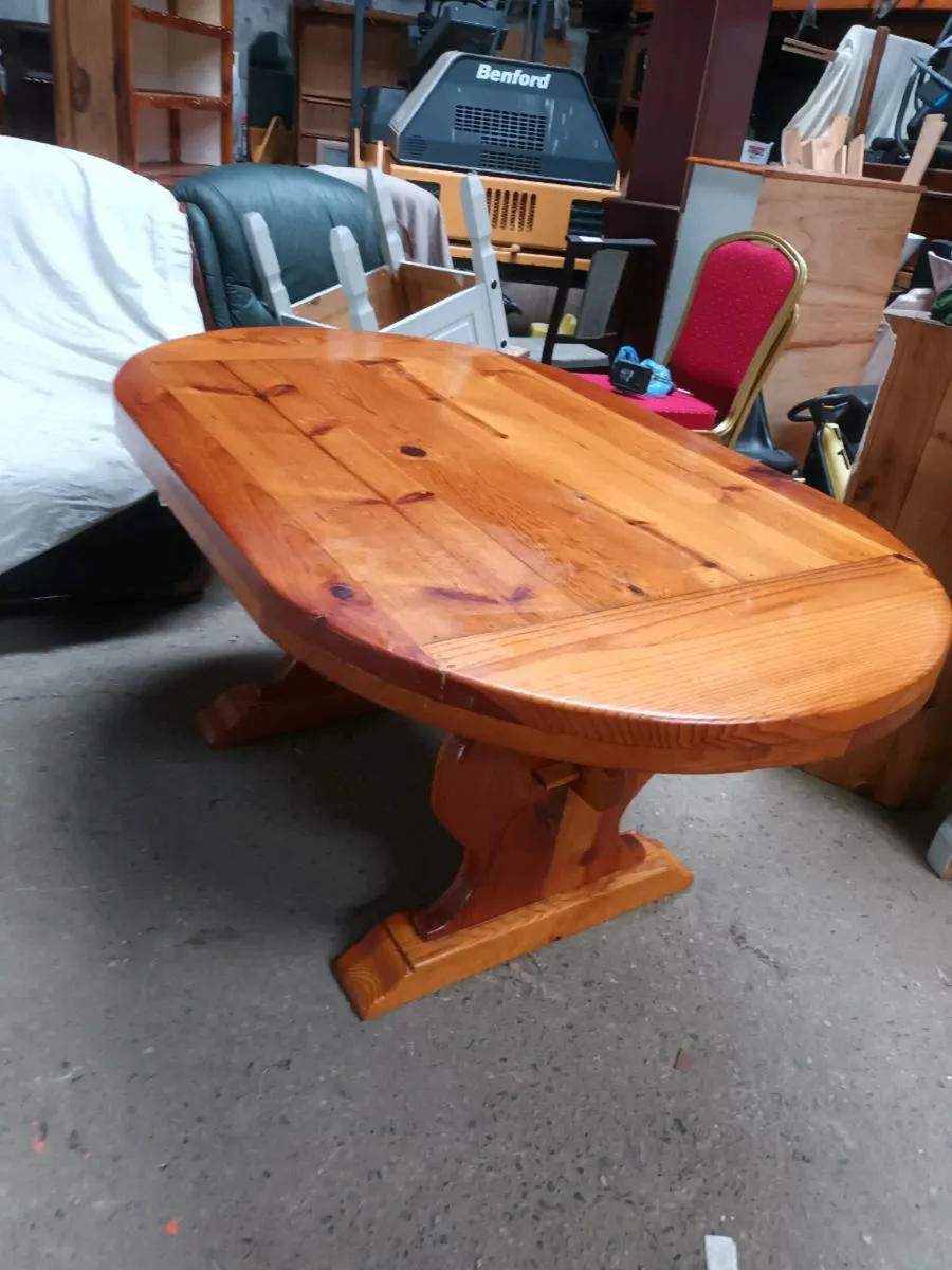 Heavy Pine Kitchen Table - Image 2