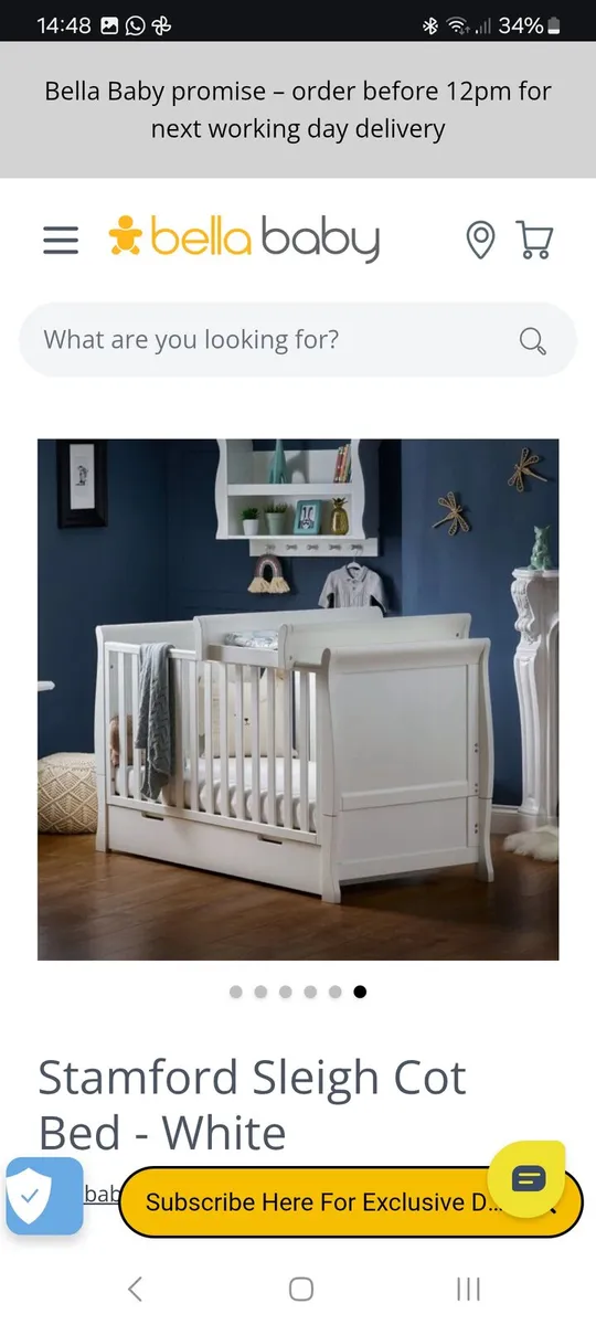 OBaby Cot bed - Image 4