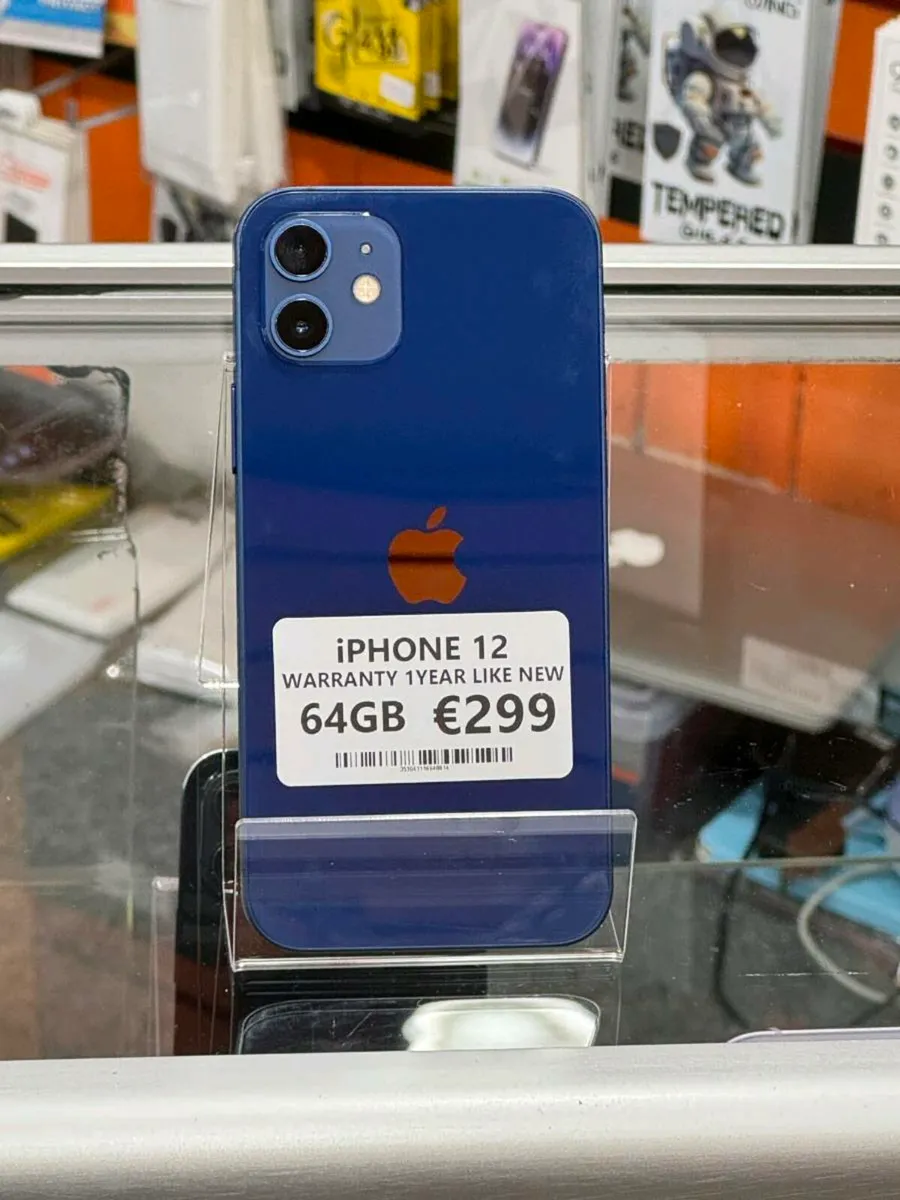 IPHONE 12 64GB 1 YEAR WARRANTY,  UNLOCKED - Image 1