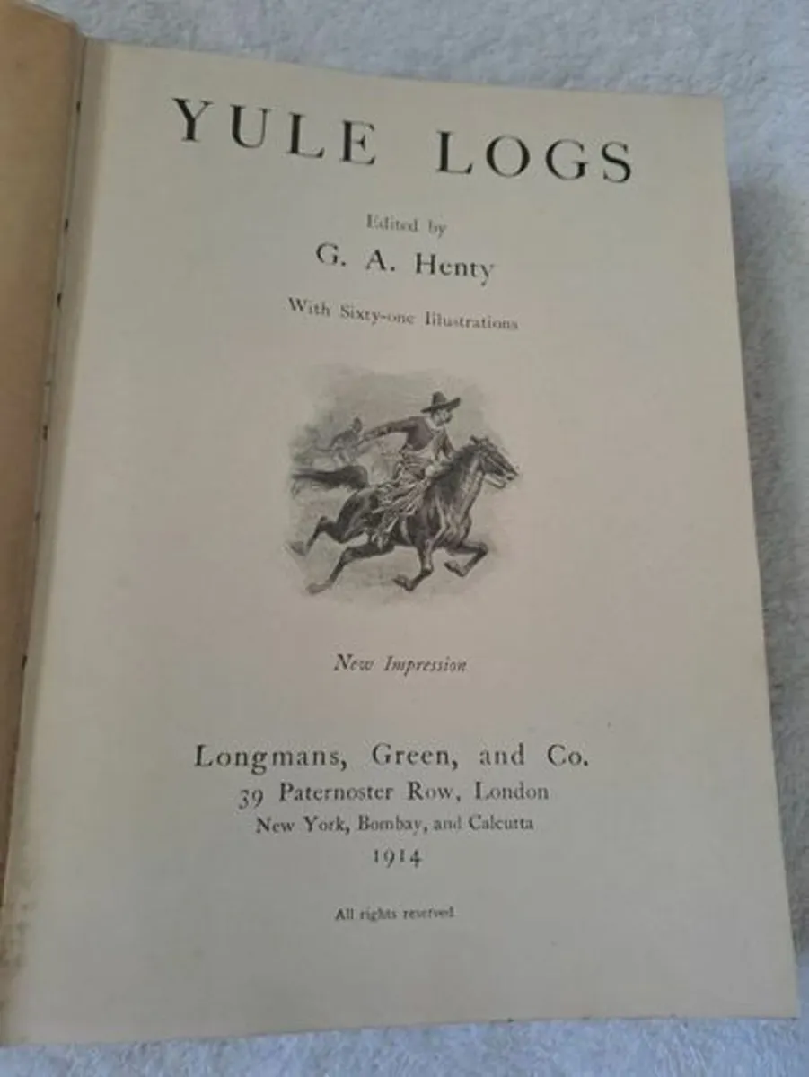 Antique book Yule Logs 1914 - Image 4