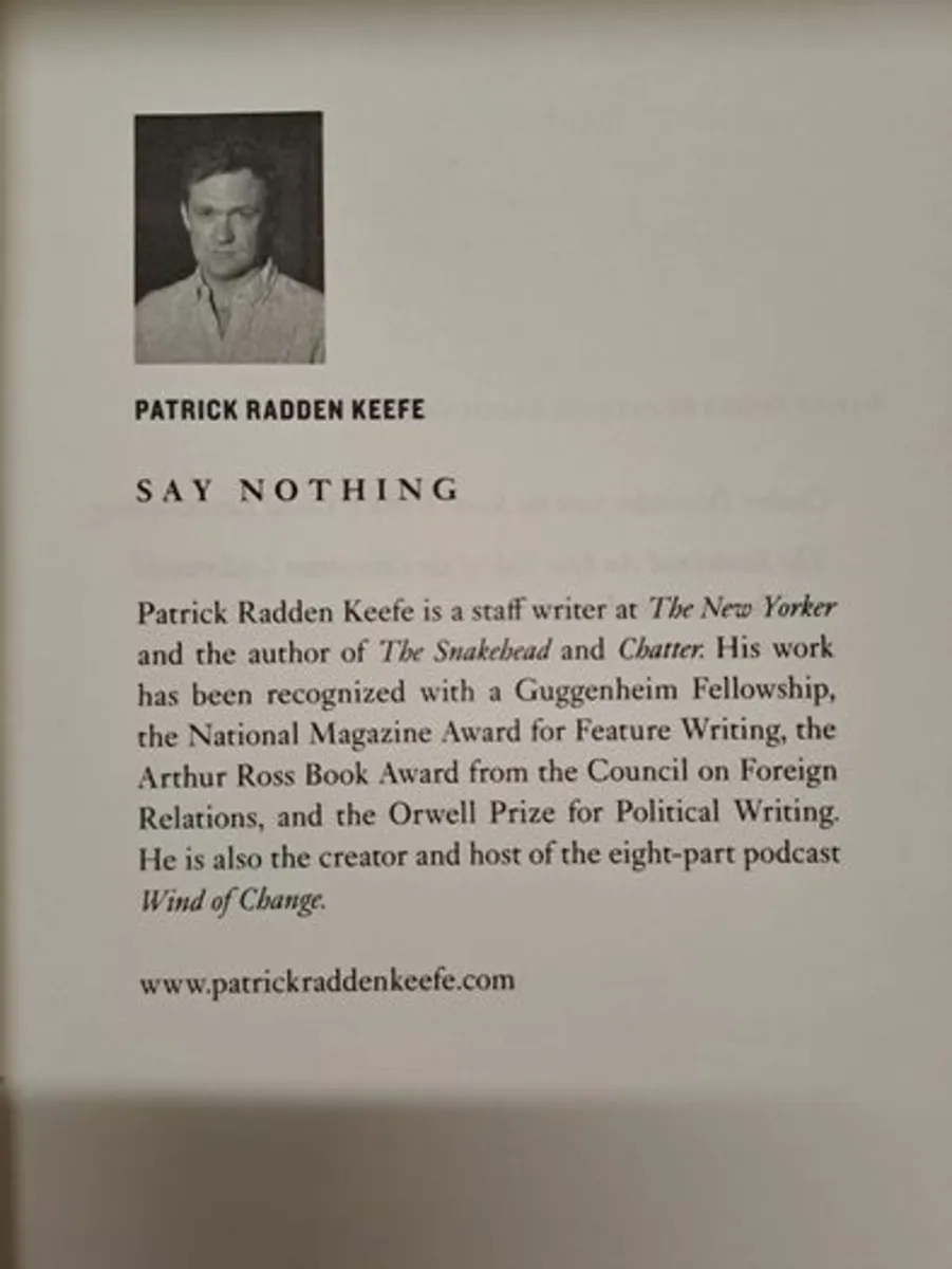 Say Nothing History book - Image 2